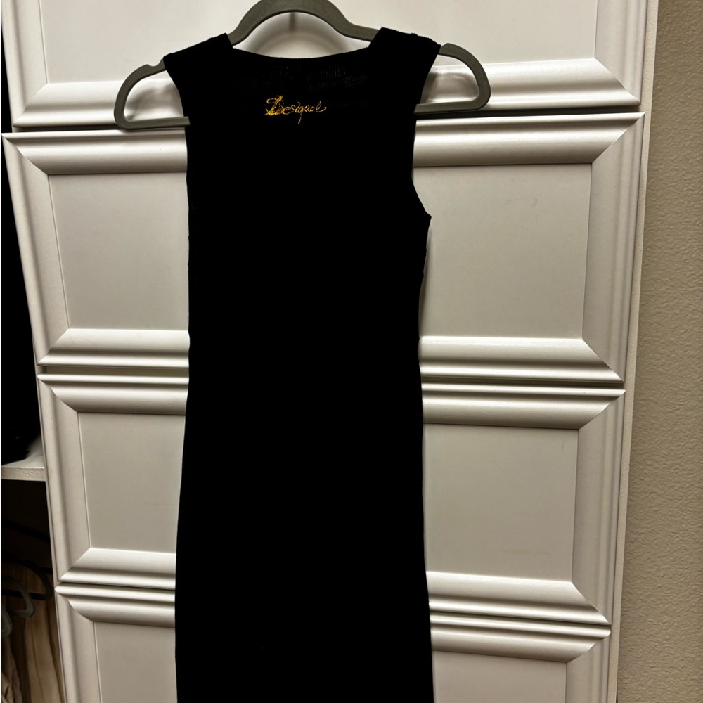 Desigual Black Top with Multicolor Floral Design - Picture 4 of 4